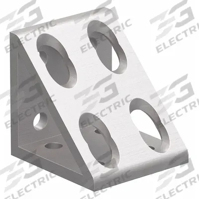 80/20 Inside Corner Bracket: Gusseted Inside-Corner Bracket, 10 Series, 2 in x 1 7/8 in x 2 in - Inside Corner Brackets