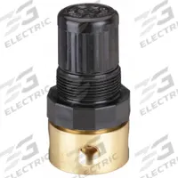 SPEEDAIRE Compressed Air Regulator: Brass, 1/8 in NPT, 15 cfm, 5 psi to 125 psi, Nonrising (MPN 4ZM05). Key specifications — attr111664: No; attr111400: Miniature; attr111627: SPEEDAIRE.
