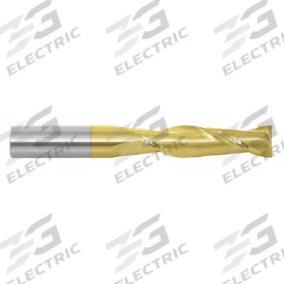 APPROVED VENDOR Square End Mill: Carbide, TiN Coated, 2 Flute, 5/16" Mill Dia, 1-1/8" LOC - General Purpose Carbide Square End Mills