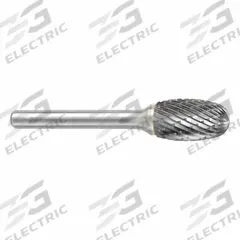 SGS PRO Carbide Bur: Oval, SE-1, Double Cut, 1/4" x 3/8" Head, 1/4" Shank (MPN 12953). Key specifications — Brand: SGS PRO; Trade Number: SE-1.