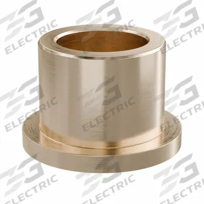 BUNTING BEARINGS Flanged Sleeve Bearing: Bronze, SAE 841, 5/8 in Bore, 7/8 in OD, 3/4 in Lg - Lubricated Food-Grade Metallic Flanged Sleeve Bearings