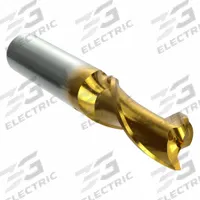 YG-1 Square End Mill: Carbide, TiN Coated, 2 Flute, 1/16" Mill Dia, 3/16" LOC, 1-1/2" OAL (MPN 01554TN)