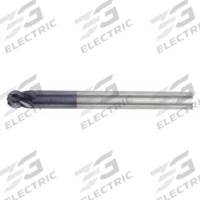 WIDIA HANITA Ball End Mill: Carbide, TiAlN Coated, 4 Flute, 3/8" Mill Dia, 1/2" LOC - Fast-Cutting Carbide Ball End Mills for Steel & Cast Iron
