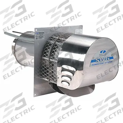 FIELD CONTROLS Power Venter: For Furnaces, For 4 in to 5 in Pipe, 0.004 cfm @ 0.0 in SP - Pipe-Mount Exhaust Draft Inducers