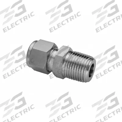 HAM-LET Compression Fitting Adapter: 25 mm OD x 3/4 in Pipe Fitting Size - Double-Ferrule Stainless Steel Fittings