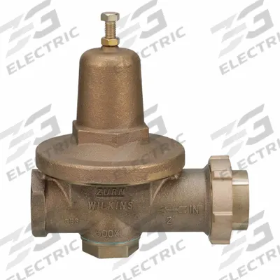 WILKINS Water Pressure Reducing Valve: FNPT x FNPT, 2 in Pipe Size, Bronze - High Capacity Water Pressure Regulators