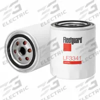 FLEETGUARD Automotive Oil Filter: 3/4"-16 UNF-2B Thread Size, 4 5/8 in Overall Ht, Oil, Cellulose (MPN LF3341). Key specifications — Brand: FLEETGUARD; Compatible Vehicle Make: Bobcat; Media Material: Cellulose.
