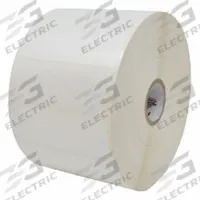 ZEBRA Barcode Printer Labels: 3 in Label Wd, 1 in Label Ht, White, 1 in Core Dia., Gloss, Acrylic (MPN 18939). Key specifications — Label Finish: Gloss; Brand: ZEBRA; Label Color: White; Adhesive Material: Acrylic; Label Material: Polyester.