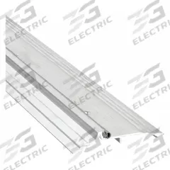 NATIONAL GUARD Door Threshold: Bumper Seal, Aluminum, 4 ft Lg (MPN 896V-4). Key specifications — Brand: NATIONAL GUARD; Transition Type: Fluted.