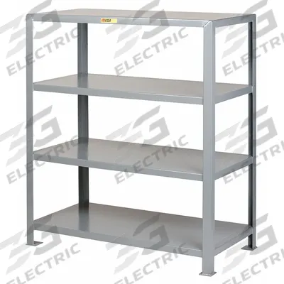 LITTLE GIANT Metal Shelving: Heavy-Duty, Standalone, 72 in x 36 in, 72 in Overall Ht - Heavy-Duty Fixed Open Welded Shelving
