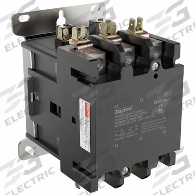 Dayton Definite Purpose Magnetic Contactor: 3 Poles, 208-240V AC, 90 A - Non-Reversing Definite Purpose Contactors