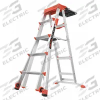 LITTLE GIANT Combination Ladder: 4 Configurations, Aluminum, 300 lb Load Capacity, 26 lb Wt (MPN 15125-001). Key specifications — Brand: LITTLE GIANT.