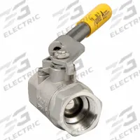 APOLLO Manual Two-Way Ball Valve: 1 1/2 in, Stainless Steel, Straight Valve Body, FNPT x FNPT, MPTFE (MPN 7650701). Key specifications — Brand: APOLLO; Handle: Spring-Return Lever.