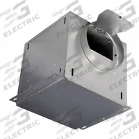 In-Line Cabinet Fan: 320 cfm @ 0.100 in SP, Round Duct, 8 in Duct Dia, 47 W, Variable Speeds (MPN CBFI300). Key specifications — Brand: CANARM; Discharge Direction: Horizontal; Number of Speeds: Variable; Nominal Voltage: 115V AC - Single Phase.