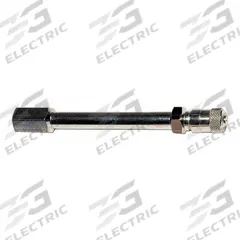 TRU-FLATE Valve Extension: Truck Extensions, Straight Grip Tire Valve Extenders, Round, Chrome (MPN 38-430-10). Key specifications — Compatible Valve Size: Standard Bore; Color: Chrome; Product Type: Truck Extensions; Shape: Round; Design: Straight Grip Tire Valve Extenders; Compatible Thread Size: 0.305-32; Finish: Chrome Plated; Material: Brass.