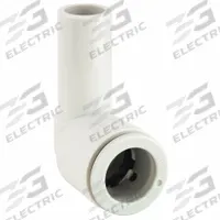 SMC Push-Fit Elbow Fitting: 6 mm OD x 6 mm OD Size, Push-to-Connect x Push-to-Connect, Brass, White (MPN KQ2L06-99A). Key specifications — Brand: SMC.