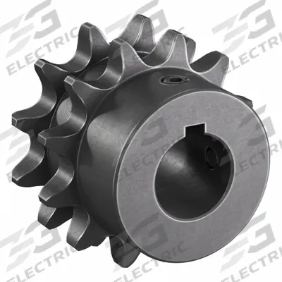 TRITAN Roller Chain Sprocket: 40-2, For 1/2 in Chain Pitch, 3/4 in Bore Dia, 12 Teeth - Size 40-2 Fixed-Bore Roller Chain Sprockets