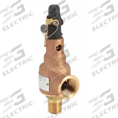 KUNKLE VALVE Safety Relief Valve: MNPT x FNPT, 1/2 in x 3/4 in, Bronze, 314 psi Max. Op Pressure (MPN 6010DCV01AKM0200). Key specifications — Brand: KUNKLE VALVE.