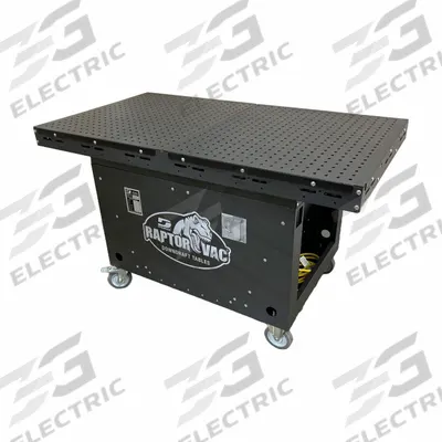 DYNABRADE Downdraft Table: 33 in W x 60 in L, 2,500 cfm - Mobile Woodworking Downdraft Tables