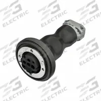 HUBBELL Pin and Sleeve Connector: Black, 250V AC/380 to 415V AC/480V AC, Three Phase, 60 A, 3 Pole (MPN HBLBA4F). Key specifications — Brand: HUBBELL.