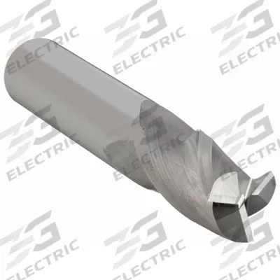 CLEVELAND Square End Mill: Carbide, 3 Flute, 1/2" Mill Dia, 1" LOC, 3" OAL (MPN C61684) - Carbide Square End Mills for Aluminum