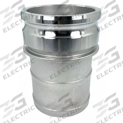 APPROVED VENDOR Cam and Groove Adapter: 5 in Coupling Size, 75 psi Max. Working Pressure @ 70 F - Type E Stainless Steel Cam & Groove Fittings