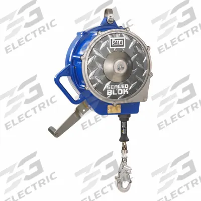 DBI-SALA Self-Retracting Lifeline: Stainless Steel Carabiner Anchor - Mounted SRLs for Rescue