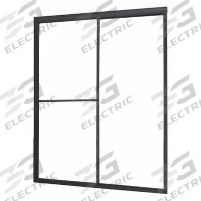 FOREMOST Shower Door: 44 in Min. Door Wd, 48 in Max. Door Wd, 70 in Overall Ht - Double-Sliding Shower Doors