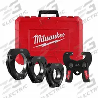 MILWAUKEE Press Jaw Kit: 2 1/2 to 4 in Pipe, Copper/Stainless Steel, Std Tool Types (MPN 49-16-2690X). Key specifications — attr518794: 2-1/2 to 4 in; attr518793: Copper; attr518792: Viega; attr553578: 3 in CTS-V Pivoting Press Ring for M18™ FORCE LOGIC™ Press Tools (49-16-2657X); attr518791: MILWAUKEE.