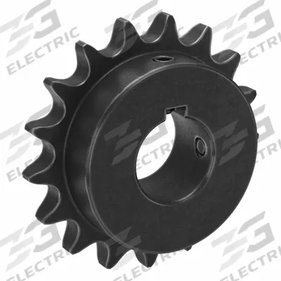 TSUBAKI Single Strand Sprocket: 60, For 3/4 in Chain Pitch, 1 7/16 in Bore Dia - Size 60 Fixed-Bore Roller Chain Sprockets
