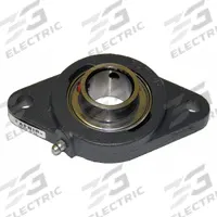 TIMKEN 2 Bolt Flange Bearing: Radial Ball, 1 1/2 in Bore, Cast Iron, Set Screws, 6 3/4 in Lg (MPN SCJT 1-1/2). Key specifications — Bore Type: Cylindrical; Brand: TIMKEN; Lubricant Material: NLGI #2 Equivalent; Mounting Bolt Size: 1/2 in; System of Measurement: Inch.