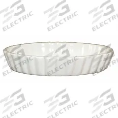 ITI Creme Brule Dish: 7 oz Capacity, 1 1/8 in Overall Dp, 4 1/4 in Overall Wd, 6 1/8 in Overall Lg (MPN SOFO-65-AW). Key specifications — Material: Vitrified Stoneware; Brand: ITI; Color: American White.