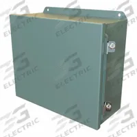 HAMMOND Electrical Enclosure: Steel, 10 in x 12 in x 5 in, NEMA 12/13/3R/4, Solid Cover, Hinged (MPN HJ10125HLP). Key specifications — Closure Method: Clamps; Brand: HAMMOND; Knockouts: Not Included.