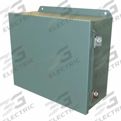 HAMMOND Electrical Enclosure: Steel, 10 in x 12 in x 5 in, NEMA 12/13/3R/4, Solid Cover - Steel Washdown Enclosures