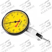 STARRETT Horizontal Dial Test Indicator: 0 mm to 0.2 mm, Horizontal, Metric, 0.002 mm (MPN 3908MA). Key specifications — attr1184166: 9.5 mm Clamp; attr1200917: Horizontal Dial Test Indicator; attr1184127: 3908MA; attr1184167: STARRETT; attr1184108: 0.002 mm.