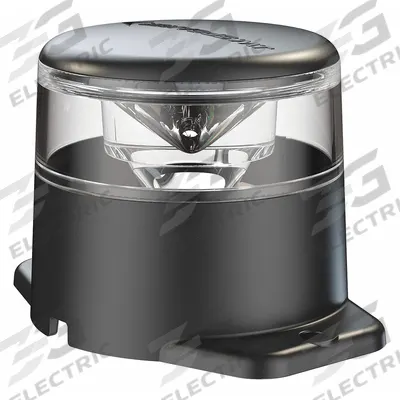 J.W. SPEAKER Warning Light: Clear, LED, 12 to 80V, 2 13/16 in Overall Dia, 2 5/8 in Overall Ht - Wired Strobe Lights
