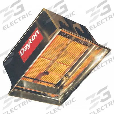 Dayton Gas Infrared Flat Panel Heater: Natural Gas - Suspended Infrared Flat Panel Gas Ceiling Heaters