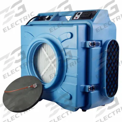 PURAERO Negative Air Machine: Activated Carbon Adsorption/Particulate Filtration, 675 cfm Airflow - Lightweight Aluminum Negative Air Machines