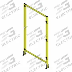 T-Slot Framing System Door: Stand-Alone, Yellow, Left Swing, 84 in H x 39 in W x 5 1/2 in D, Solid (MPN 48353). Key specifications — Finish: Powder-Coated; Brand: FAZTEK; Panel Color: Clear; Panel Type: Solid; Color: Yellow; Material: Polycarbonate; Assembly: Assembled; Manufacturer Part Number: 48353.
