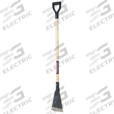 WESTWARD Ice Chopper/Scraper: Steel, Beveled Edge, 7 in Blade Wd, Wood, Straight - Ice Scrapers & Choppers