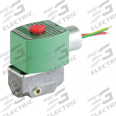 ASCO Solenoid Valve: 2-Way, Normally Closed, 3/8 in Pipe Size, 110V AC/120V AC - 2-Way/2-Position, Normally Closed Solenoid Valves
