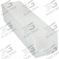 QUANTUM STORAGE SYSTEMS Shelf Bin: 23 5/8 in Overall Lg, 6 5/8 in x 6 in, Clear, Nesting Capable (MPN QSB206CL). Key specifications — attr1179622: QUANTUM STORAGE SYSTEMS; attr1179611: 0%; attr1179616: QSB206CL; attr1179624: Dividers Not Included; attr1249172: Not Electrostatic Discharge Conductive.