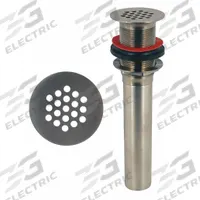 ZURN Sink Drain: Brass, Chrome, 2 1/4 in Overall Dia, Threaded, 1 1/4 in Pipe Dia (MPN Z8743NOF-PC). Key specifications — Product Type: Sink Drain; Brand: ZURN; Finish: Chrome; Material: Brass; Includes Overflow: No; Includes: Grid.