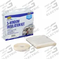 APPROVED VENDOR Window Insulation Kit: 5.2 ft Overall Lg, 17.5 ft Overall Wd, Polypropylene Film (MPN 2RRF6). Key specifications — Color: Clear; Material: Polypropylene Film.