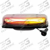 CODE 3 Mini Light Bar: Emergency Vehicle Mini Light Bar, Amber/Red, 40.8 W Watt, Clear, LED, IP65 (MPN C5550CRA-VM). Key specifications — Brand: CODE 3; Lens Color: Clear; Number of Flash Patterns: 91; Installation Type: Removable; Operating Voltage: 12-24V DC.
