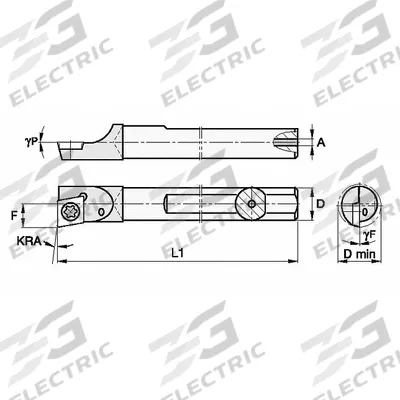 WIDIA Indexable Boring Bar: QCMI50085R (MPN 2825105) - Indexable Boring Bars