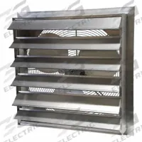 Shutter Mounted Hazardous Location Exhaust Fan: 24 in Blade, 1 Speed, 1/3 hp, 5,520 cfm, 1 ph (MPN AX24-4). Key specifications — Hazardous Location Class: Class I, Div 1, Group C and D; Class II, Div 1, Group F and G; Brand: CANARM; Motor Enclosure: Totally Enclosed Air Over; Frame Material: Aluminum; Number of Speeds: 1; Frame Finish: Powder Coated; Nameplate Voltage: 115/208-230V AC.