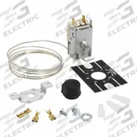 Refrigeration Thermostat: Temp Control, -18°C to 9°C, SPST, Closes on Rise, 47 3/16 in Capillary Lg (MPN K50P-1125-001). Key specifications — Manufacturer Part Number: K50P-1125-001; Voltage: 120/240 V; Brand: RANCO; Capillary Type: Capillary; Control Temperature: -18 °C to 9 °C.