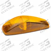 GROTE Clearance Marker Lamp: Marker Light, LED, Rectangular, Amber, Bracket, Blunt Cut Wires (MPN 47183). Key specifications — Lens Color: Amber; Brand: GROTE; Electrical Connection: Blunt Cut Wires; Lighting Technology: LED; Mount Type: Bracket; SAE Lens Code: P2.