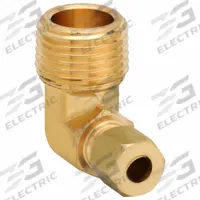 APPROVED VENDOR Compression Fitting Elbow: 1/4 in OD x 1/2 in Pipe Fitting Size, Compression x MNPT (MPN 700069-0408). Key specifications — Brand: APPROVED VENDOR.